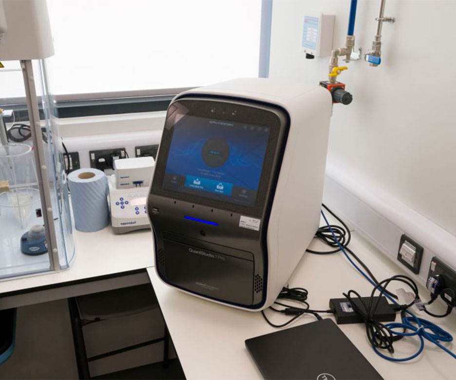 QuantStudio™ 7 Pro Real-Time PCR System in the lab.